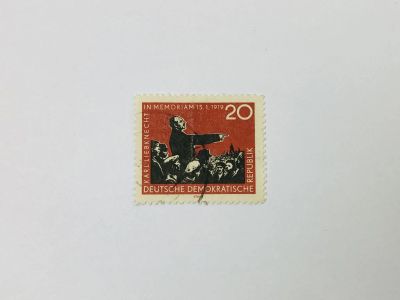 Лот: 23594071. Фото: 1. 40 лет со дня смерти Либкнехта... Марки