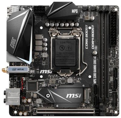 Лот: 13997521. Фото: 1. Материнская плата MSI Mpg Z390I... Материнские платы