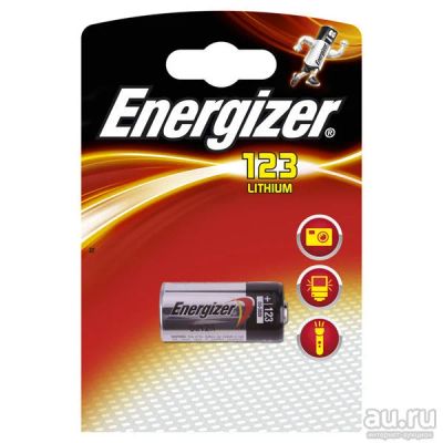 Лот: 12972784. Фото: 1. Батарейка ENERGIZER CR123 (упак... Батарейки, аккумуляторы, элементы питания