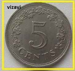 Лот: 16766131. Фото: 1. Мальта 5 центов 1976 (9). Европа