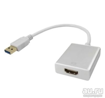 Лот: 15817984. Фото: 1. Переходник USB 3.0 вход на HDMI... Шлейфы, кабели, переходники