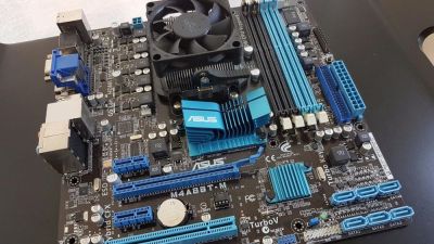 Лот: 10486656. Фото: 1. Комплект ASUS M4A88T-M + AMD Athlon... Комплекты запчастей