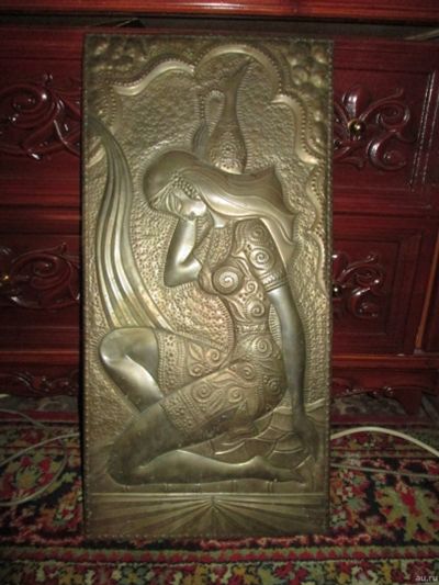 Лот: 14905278. Фото: 1. Чеканка СССР 57,5*28,5. Другое (антиквариат)