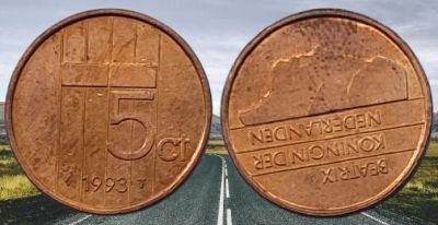 Лот: 18414076. Фото: 1. 5 центов 1993 год. Нидерланды... Европа