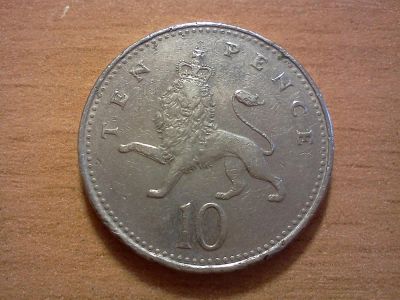 Лот: 6320057. Фото: 1. 10 пенсов великобритания. Великобритания и острова