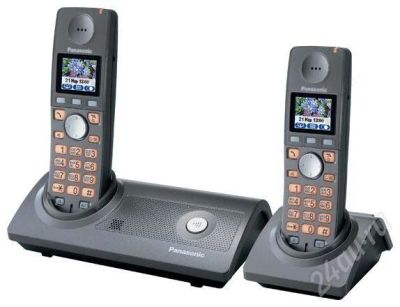 Лот: 309606. Фото: 1. Цветной Panasonic KX-TG8106 с... DECT и радиотелефоны