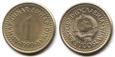 Лот: 3099589. Фото: 1. Югославия 1 динар. Европа