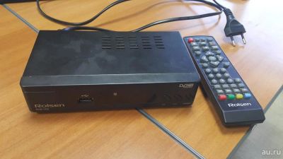 Лот: 8325651. Фото: 1. DVB-T2 приставка Rolsen RDB-508... Цифровое, спутниковое ТВ