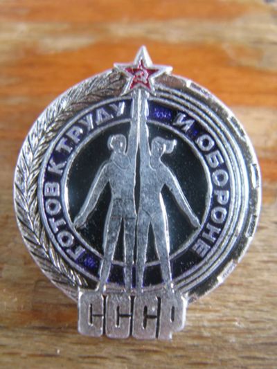 Лот: 19198790. Фото: 1. Значок СССР. ГТО Готов к труду... Другое (значки, медали, жетоны)
