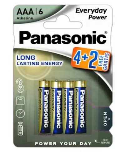 Лот: 21133258. Фото: 1. Батарейка Panasonic Everyday Power... Батарейки, аккумуляторы, элементы питания