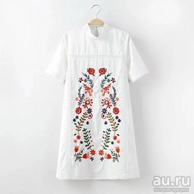 Лот: 13775388. Фото: 1. Хлопковое платье-туника 40-44... Платья