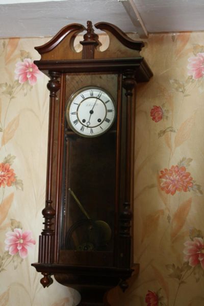 Лот: 8255150. Фото: 1. настенные часы " МОЗЕР"19 века. Часы настенные, настольные