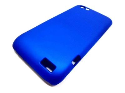 Лот: 3791242. Фото: 1. Пластиковый Чехол HTC One V Синий... Чехлы, бамперы