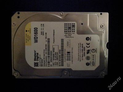 Лот: 2725964. Фото: 1. HDD 160Gb 7200rpm IDE Western... Жёсткие диски (HDD)