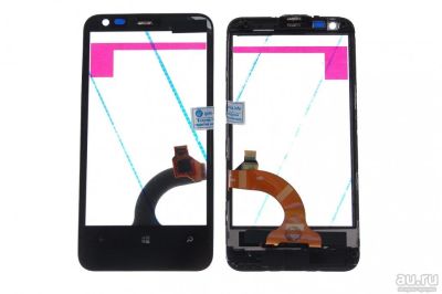 Лот: 9116167. Фото: 1. Тачскрин Nokia 620 Lumia с рамкой... Дисплеи, дисплейные модули, тачскрины