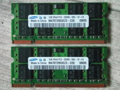 Лот: 8771284. Фото: 1. Samsung SO-DIMM DDR2/PC2 5300... Оперативная память