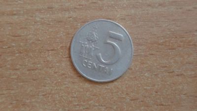Лот: 20012207. Фото: 1. Литва 5 центов 1991. Страны СНГ и Балтии