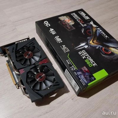 Лот: 13283028. Фото: 1. Видеокарта GTX 960 4GB ASUS STRIX... Видеокарты