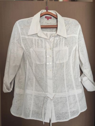 Лот: 21430998. Фото: 1. Рубашка белая женская WoolStreet... Блузы, рубашки