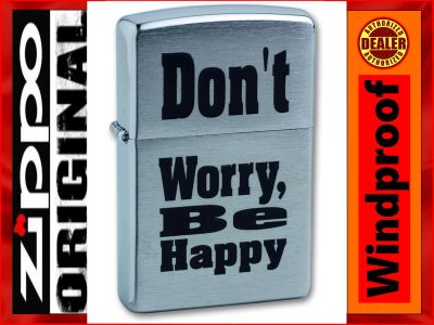 Лот: 18768223. Фото: 1. Зажигалка ZIPPO 200 Don`t worry... Зажигалки, спички, пепельницы