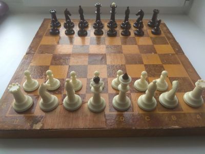 Лот: 17382364. Фото: 1. Шахматы СССР без одной пешки в... Другое (антиквариат)