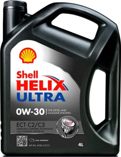 Лот: 14825987. Фото: 1. Shell Helix Ultra ECT 0W30, C2... Масла, жидкости