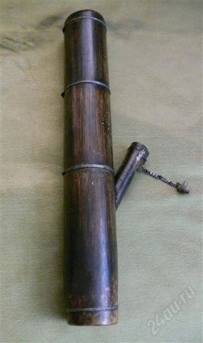 Лот: 1002540. Фото: 1. Сувенир -бонг из бамбука. Другое (ручная работа)