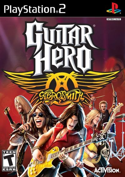 Лот: 6703574. Фото: 1. Guitar Hero Aerosmith PS2 + Наклейки. Игры для консолей