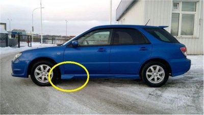 Лот: 2644852. Фото: 1. Накладки на пороги Impreza. Детали тюнинга