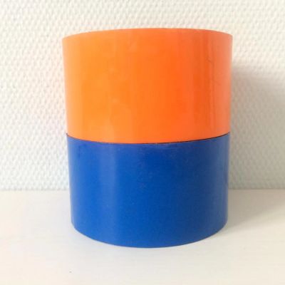 Лот: 5648017. Фото: 1. Скотч 50 мм цветной - синий, оранжевый... Другое (инструмент и расходные)