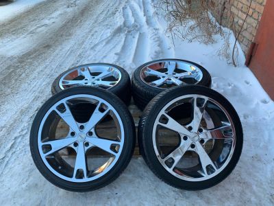 Лот: 13803405. Фото: 1. Fabulous Various R19 + Kumho Ecsta... Шины на дисках