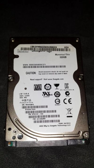 Лот: 6094760. Фото: 1. Жесткий диск HDD Seagate Momentus... Жёсткие диски (HDD)