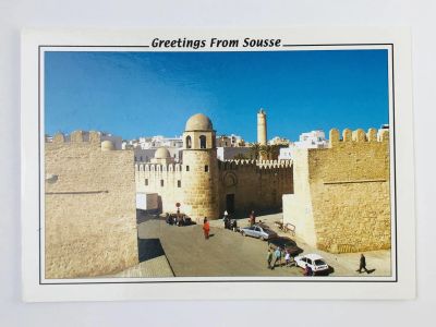 Лот: 23296411. Фото: 1. Тунис. Привет из Суса. Замок Ле... Открытки, конверты