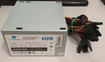 Лот: 15036999. Фото: 1. Блок питания PowerCool 450w НОВЫЙ. Корпуса, блоки питания