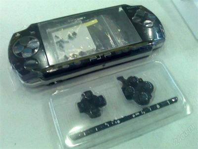 Лот: 786012. Фото: 1. Корпус PSP slim 200х серии черный... Запчасти для игровых приставок, консолей