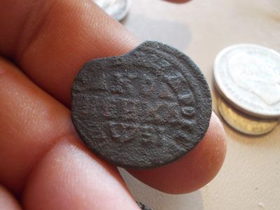 Лот: 14572684. Фото: 1. Редкая копейка Петра 1-1716 года... Россия до 1917 года