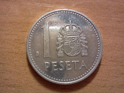 Лот: 6429605. Фото: 1. 1 песета испания алюминий. Европа