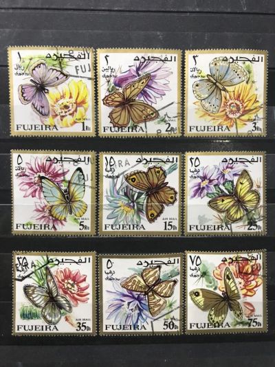 Лот: 11478923. Фото: 1. Бабочки. Fujeira (Фуджейра) 1967г... Марки