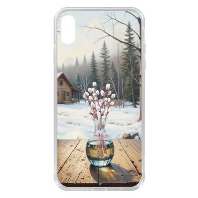 Лот: 25135303. Фото: 1. Чехол Krutoff Clear Case "Верба... Чехлы, бамперы