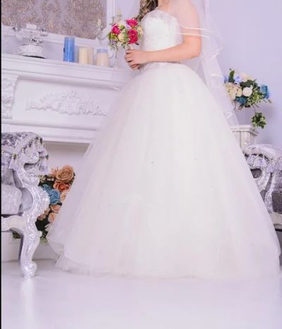 Лот: 5030423. Фото: 1. Шикарное эксклюзивное свадебное... Свадебные платья