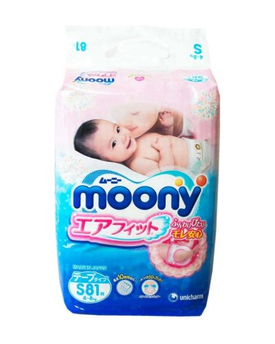 Лот: 3787099. Фото: 1. Подгузники MOONY S 4-8 кг. Детская гигиена