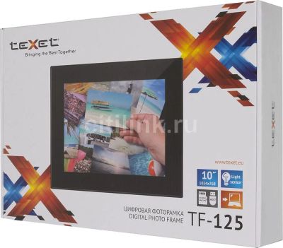 Лот: 11453077. Фото: 1. Цифровая фоторамка teXet TF-125... Фоторамки, фотоальбомы