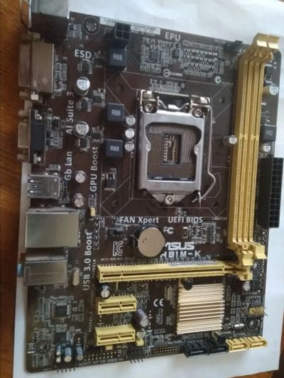Лот: 21171288. Фото: 1. Материнская плата ASUS H81M-K. Материнские платы