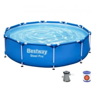 Лот: 17554158. Фото: 1. Бассейн каркасный Steel Pro, BESTWAY... Бассейны, аксессуары и комплектующие