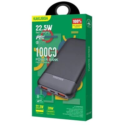 Лот: 22142977. Фото: 1. Power Bank KAKUSIGA KCS-887 10000mAh... Внешние, портативные аккумуляторы для смартфонов (Power bank)