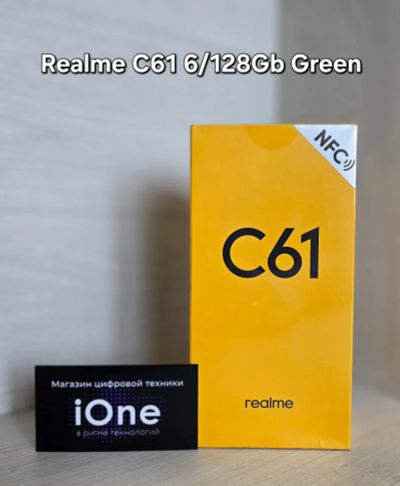 Лот: 24698559. Фото: 1. Realme C61 6/128Gb Green (Новый... Смартфоны