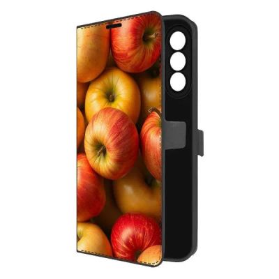 Лот: 25542237. Фото: 1. Чехол Krutoff Eco Book "Яблоки... Чехлы, бамперы