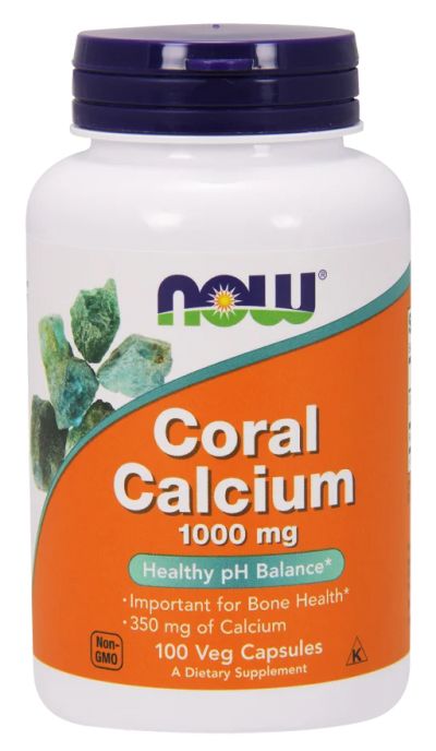 Лот: 18820790. Фото: 1. NOW Coral Calcium 1000 мг. 100... Спортивное питание, витамины