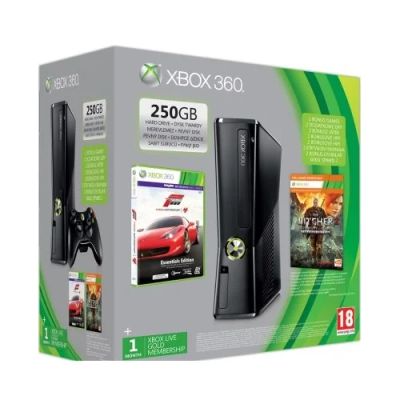 Лот: 4447044. Фото: 1. Xbox 360 Slim 250gb, матовый... Игровые приставки, консоли