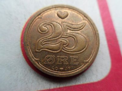 Лот: 10789321. Фото: 1. Дания 25 эре 1996. Европа